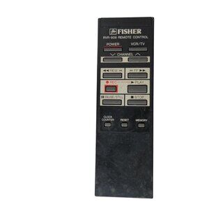 Fisher TV VCR Remote Control RVR 906 Tested